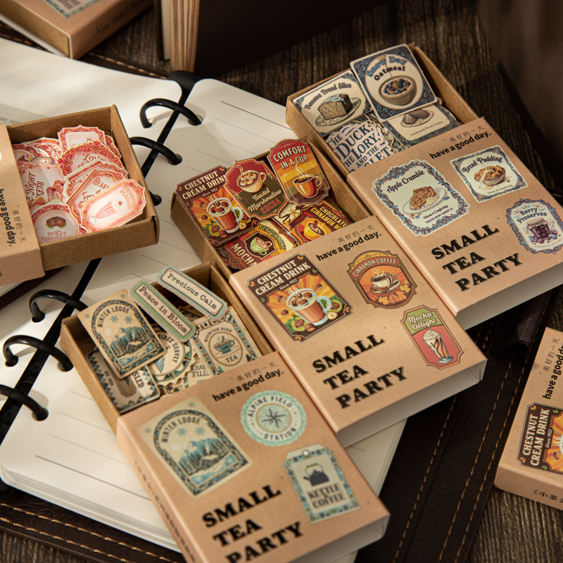 Coffee Tea Journal - Journal GO 50pcs Vintage Coffee Bread