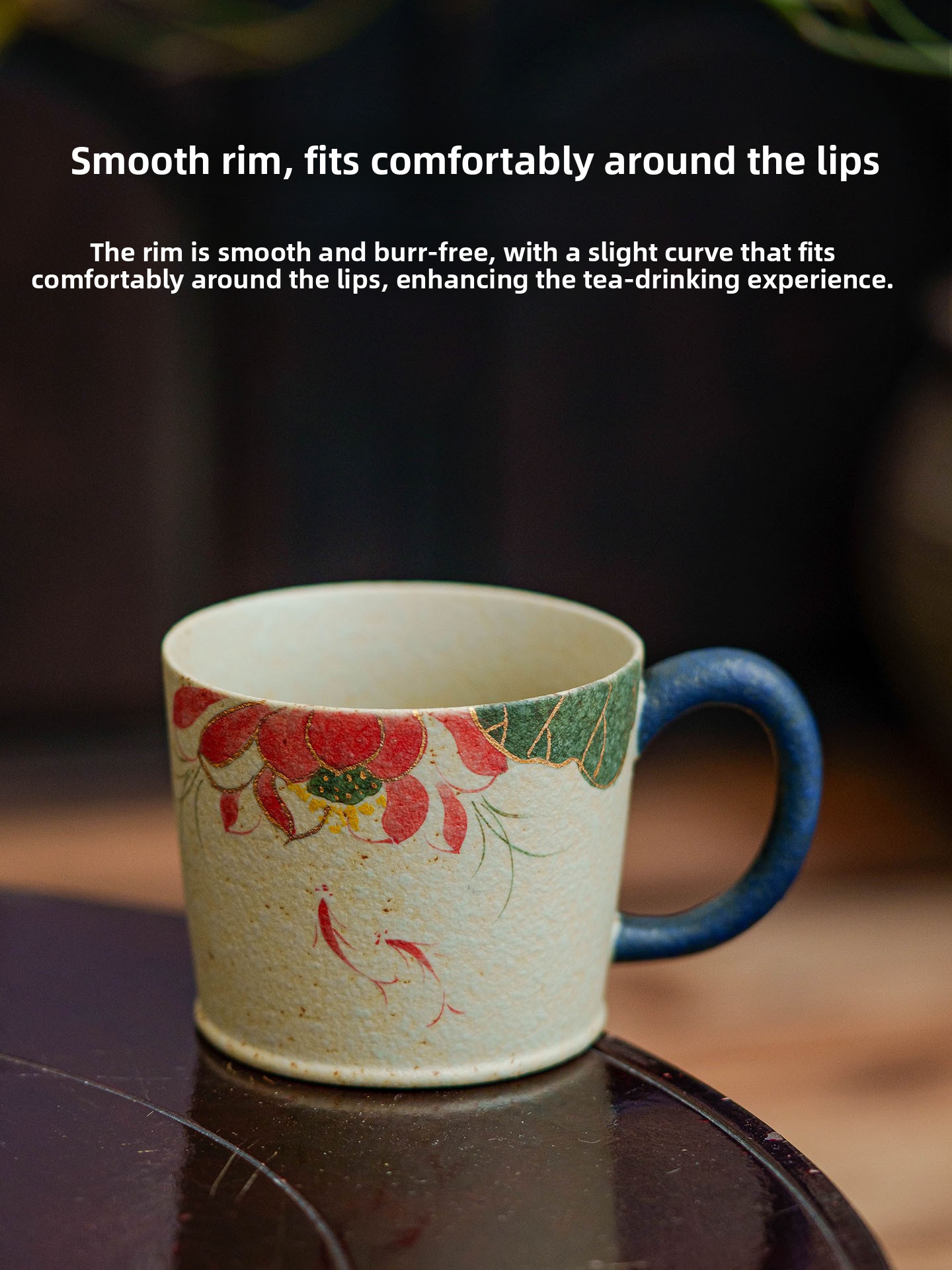 Coffee Tea Leaf - Large Size Ceramic Tea Cup Chinese