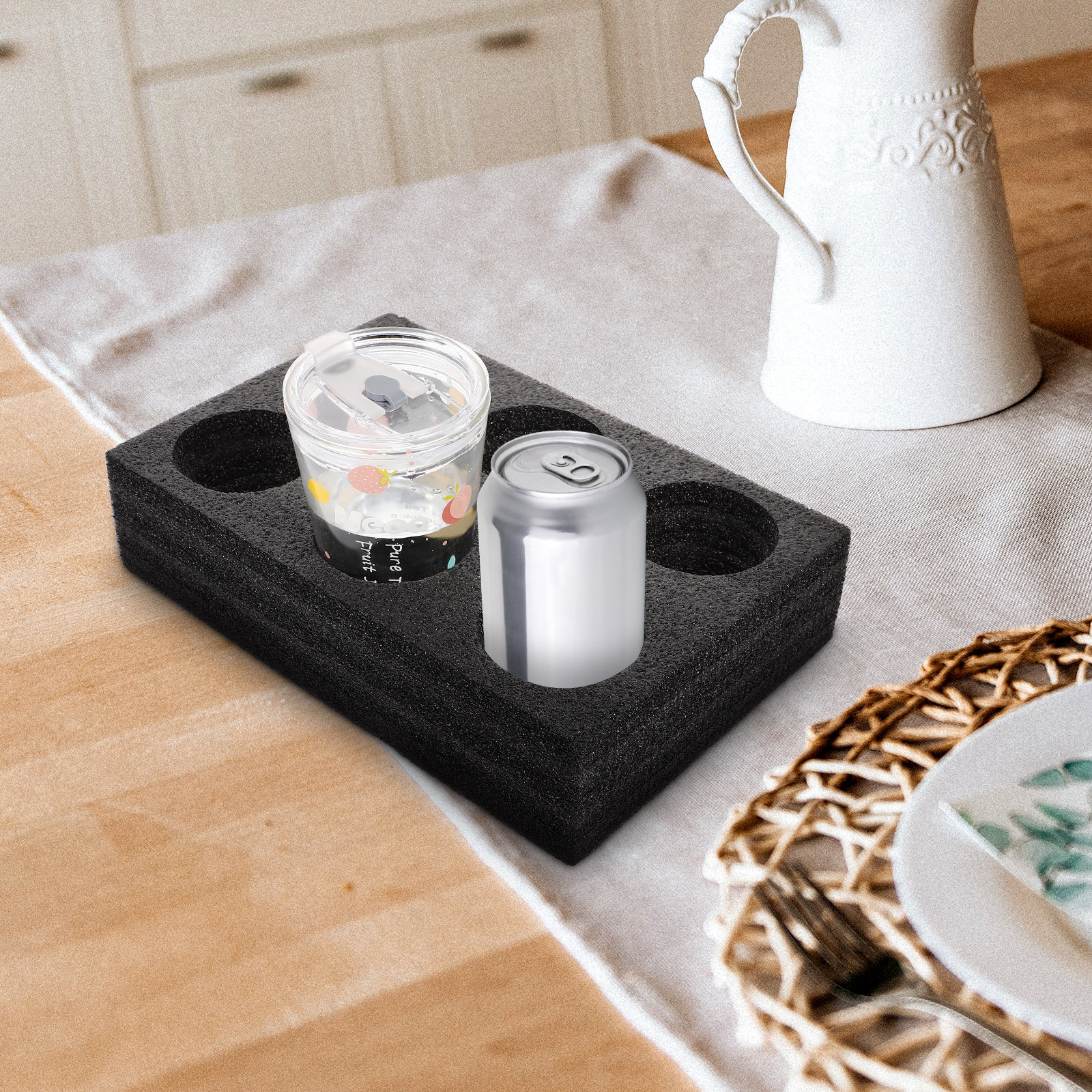 Coffee Tea Cup - 6-Hole Beverage Cup Holder Portable Drink