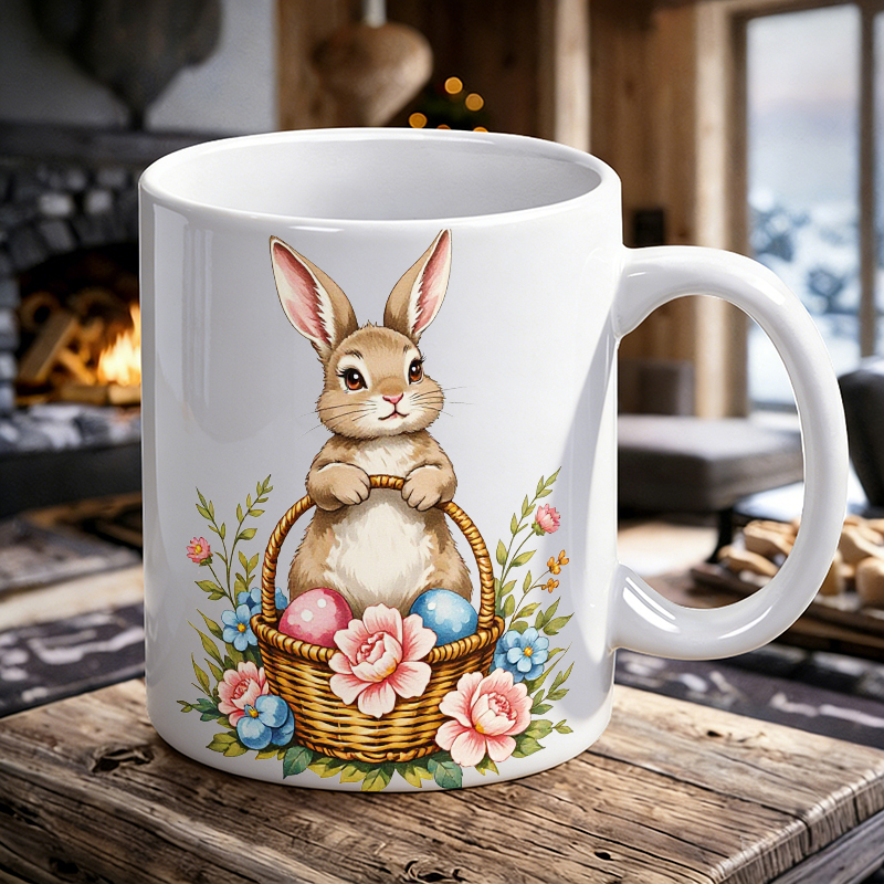 1PCS Easter Bunny Egg Basket C - Coffee Tea Gift Basket review and price