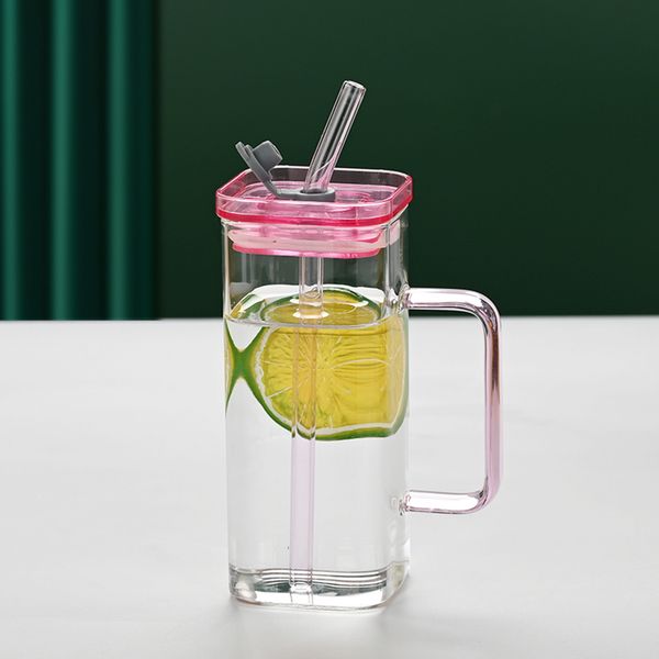 1 Pcs Pink Glass Cup, 6 Col Sq - Coffee Tea Cup review and price