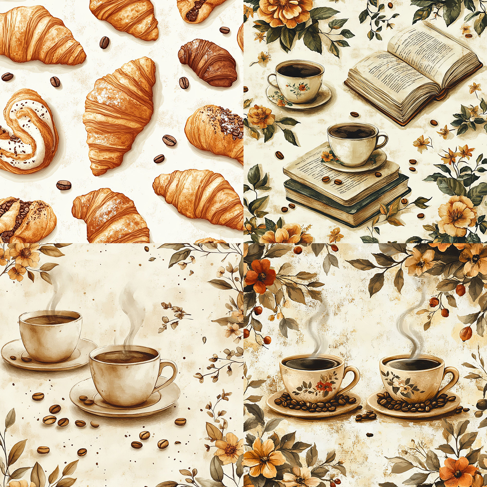 24 Sheets 6 inch Size Vintage  - Coffee Tea Journal review and price