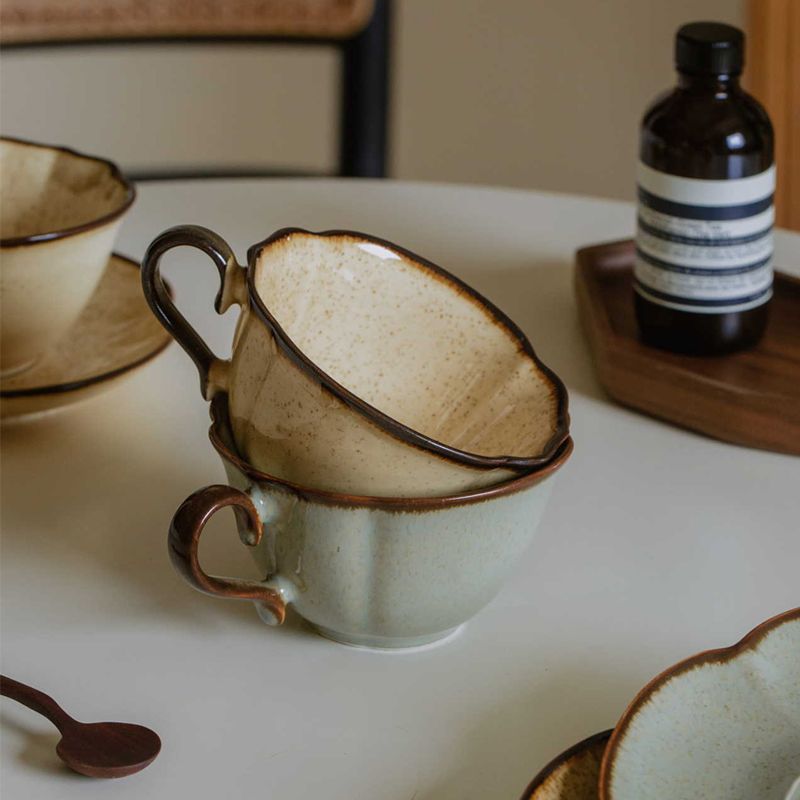 French Retro Ceramic Cups Plat - Prefer Coffee To Tea review and price