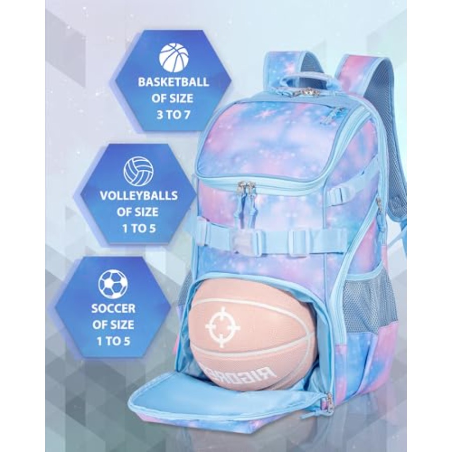 Basketba Backpack Woen Fit Soc - Tea & Coffee Quận 1 review and price
