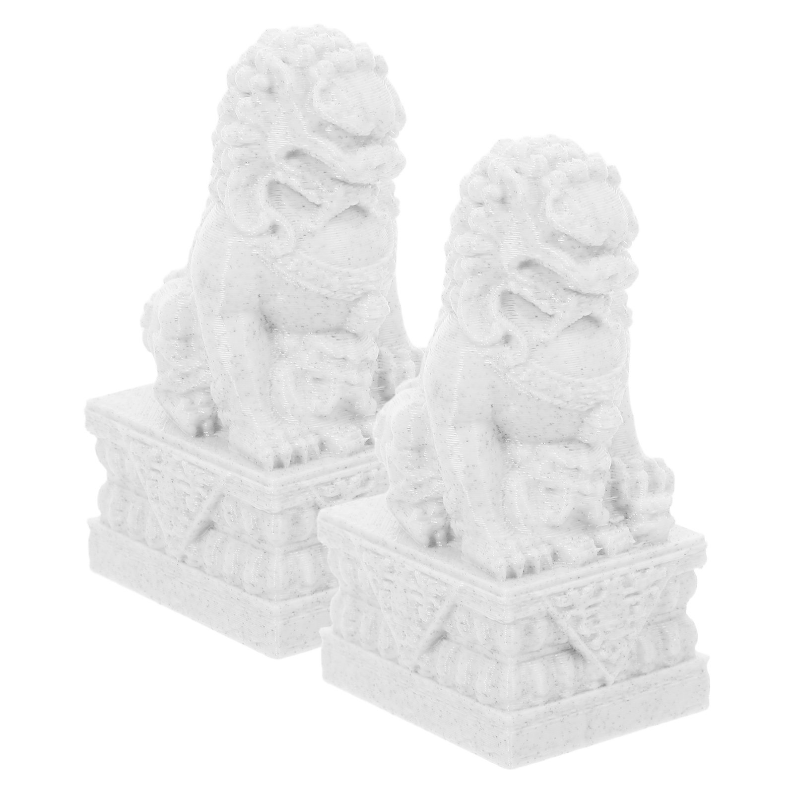 1Pair Exquisite Mini Lion Stat - Coffee Tea Garden review and price
