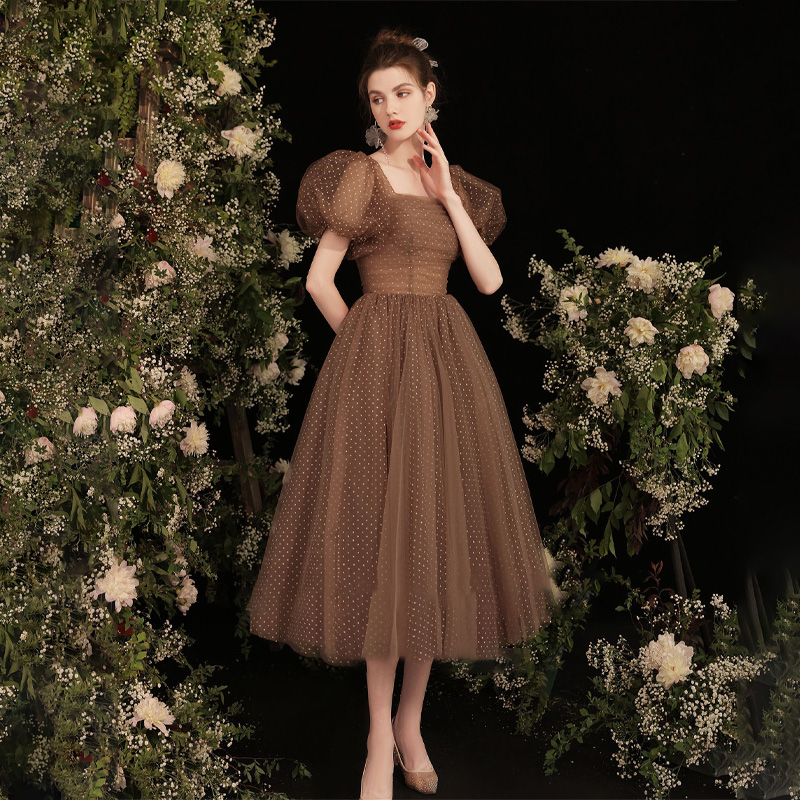 It's Yiiya Evening Dress Coffe - Coffee Plus Tea review and price