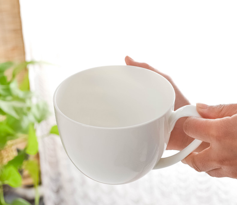 700ML, plain white bone china  - Morning Tea Coffee review and price