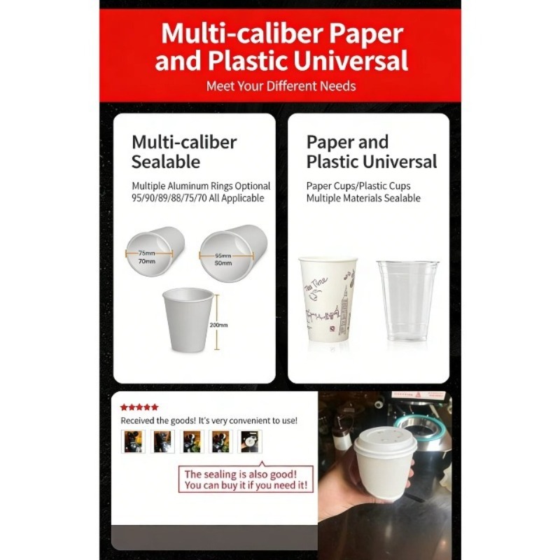 Automatic Plastic Cup Sealing  - Coffee Tea Cup review and price
