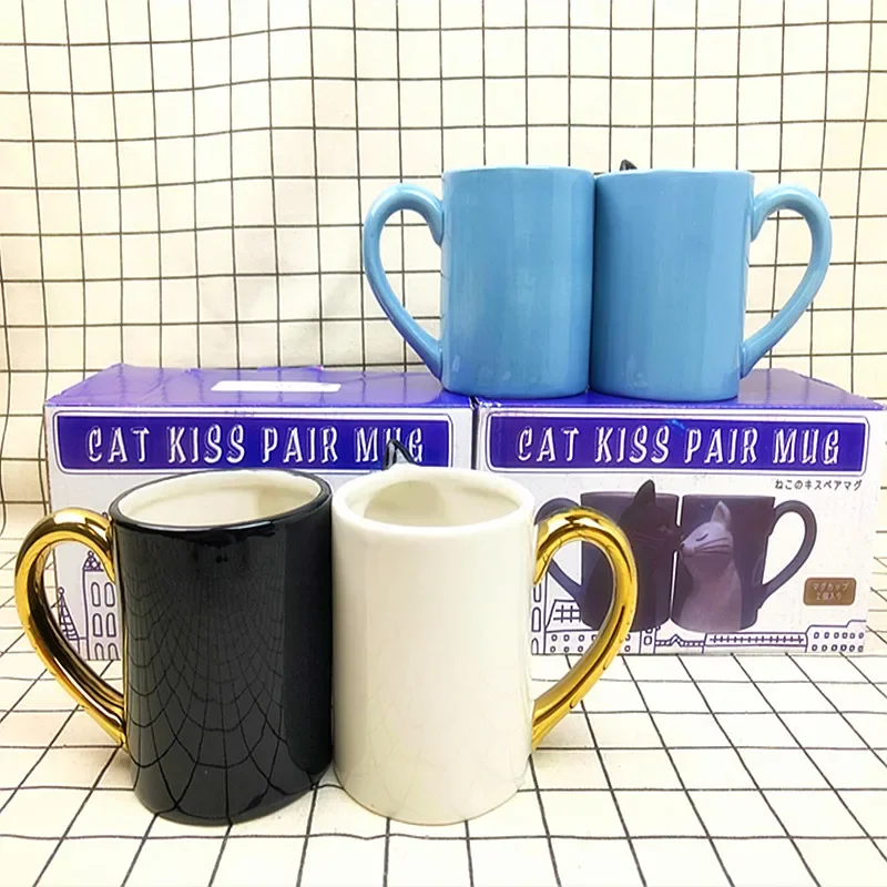 2pcs Luxury Kiss Cat Cups Coup - Morning Tea Coffee review and price