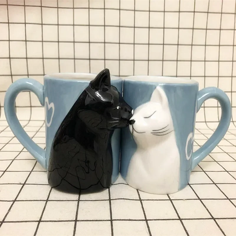 2pcs Luxury Kiss Cat Cups Coup - Morning Tea Coffee review and price