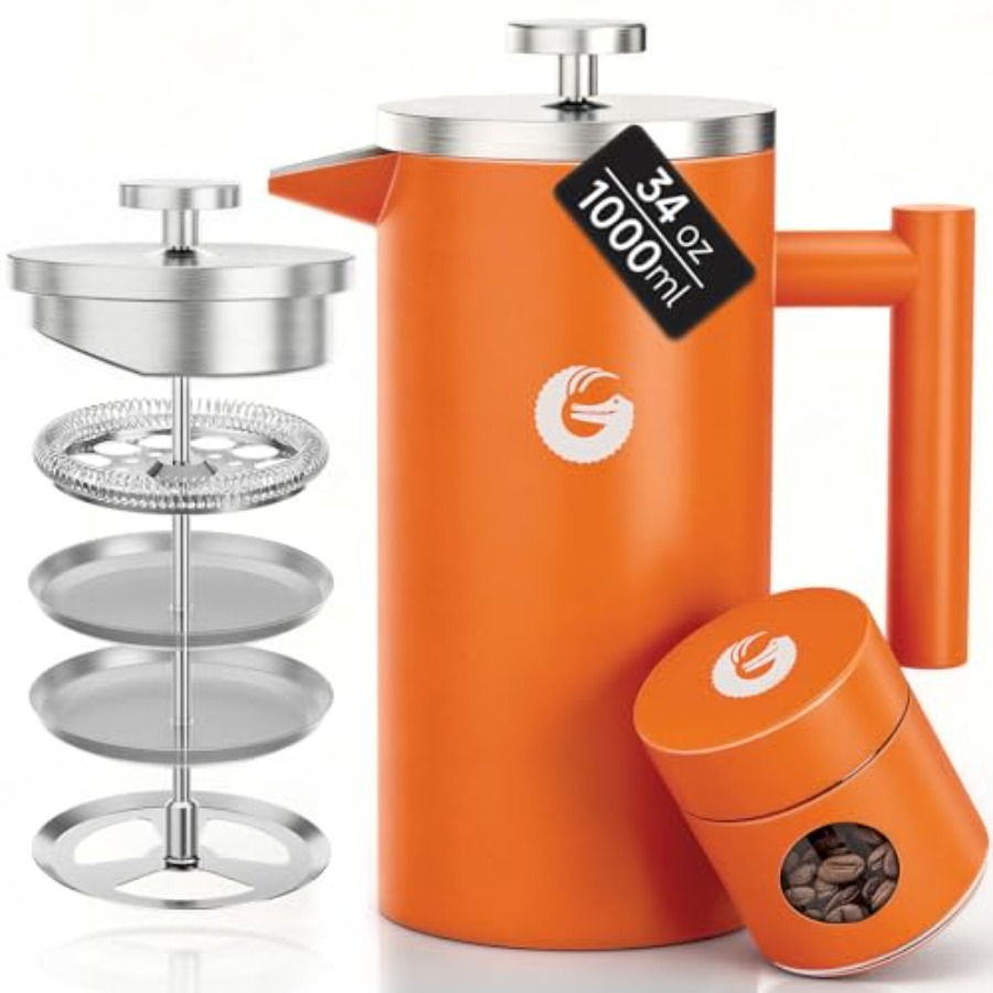 French Press Coffee Maker 34oz - Coffee Plus Tea review and price