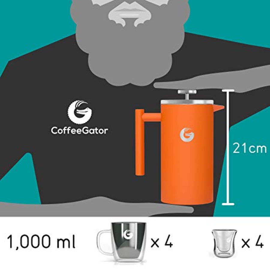 French Press Coffee Maker 34oz - Coffee Plus Tea review and price