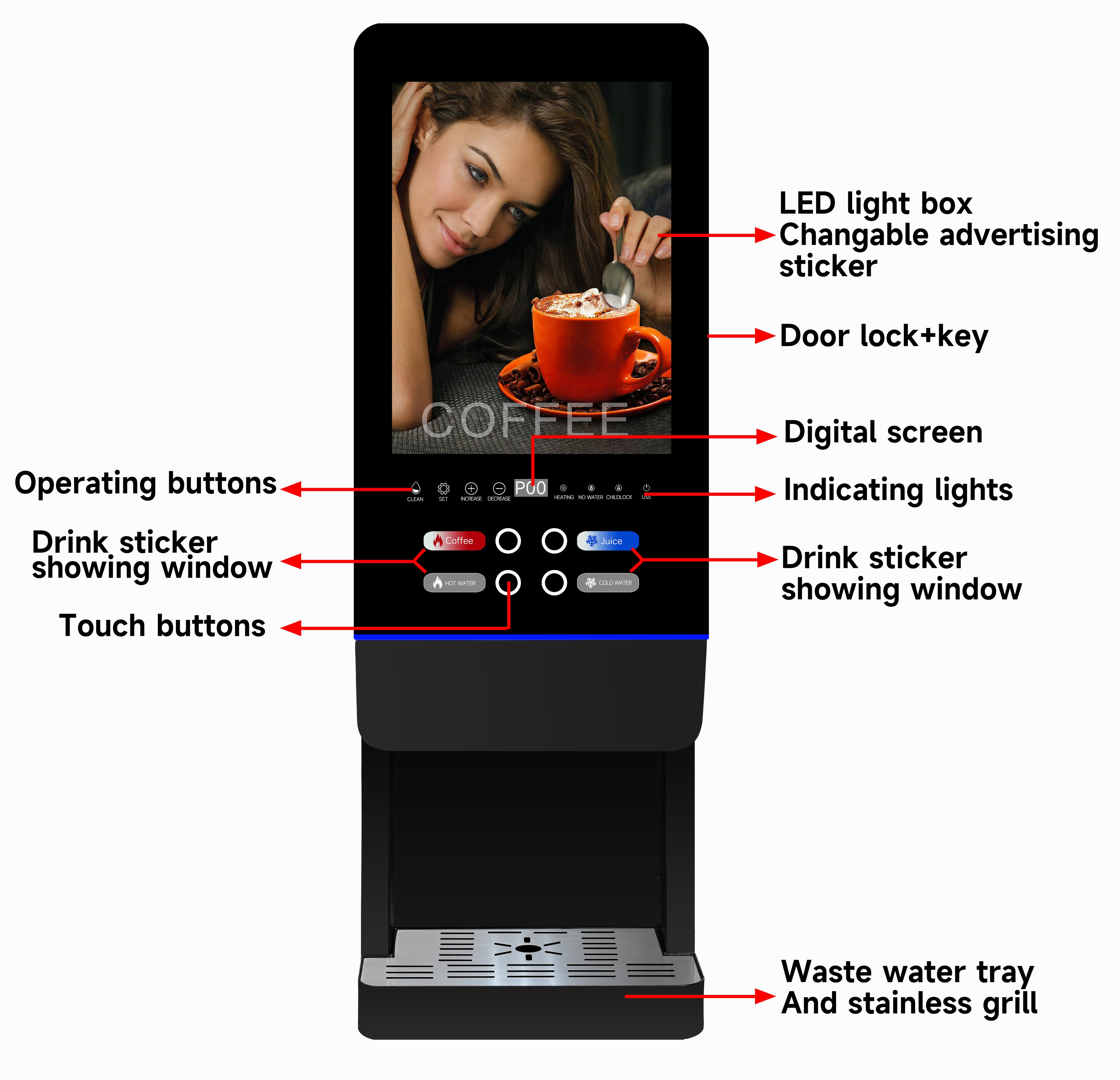 Office milk tea vending machin - Coffee Tea Vending Machine For Office review and price