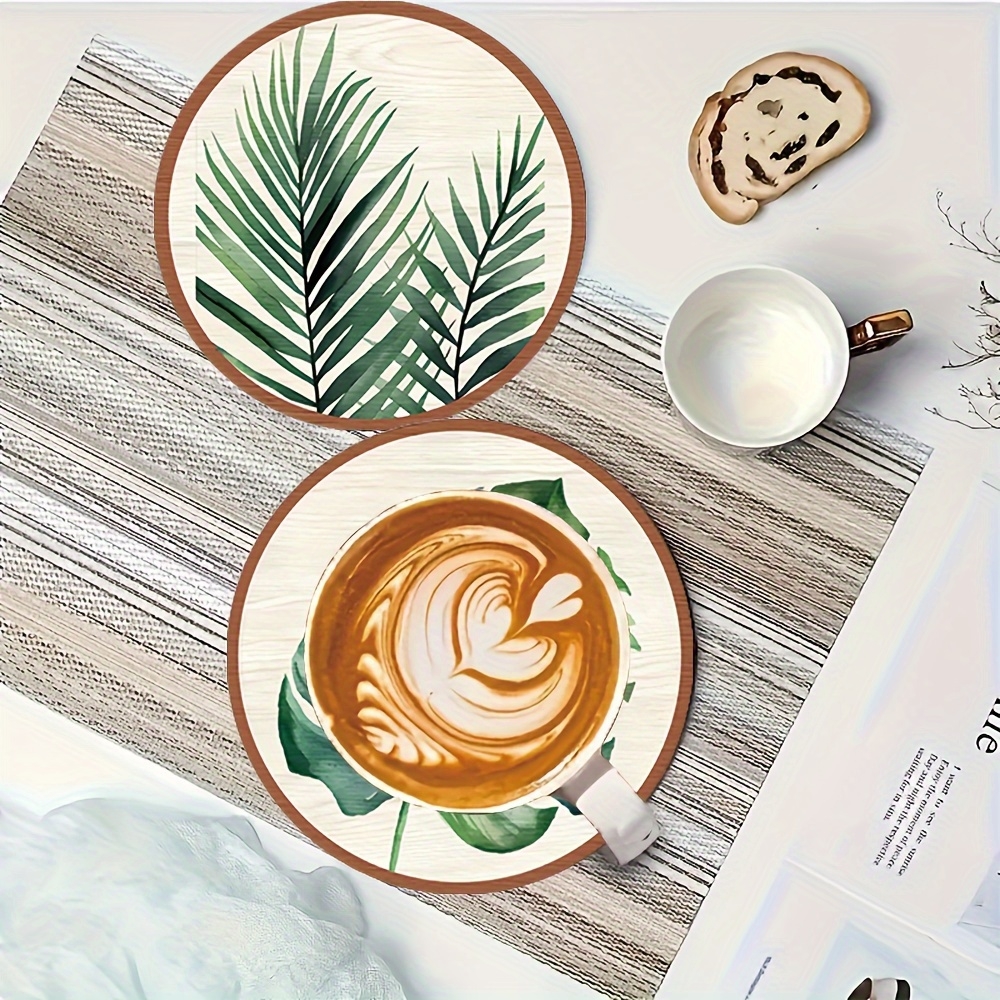 2D Flat 5pcs Tropical Plant gr - Coffee Tea Leaf review and price