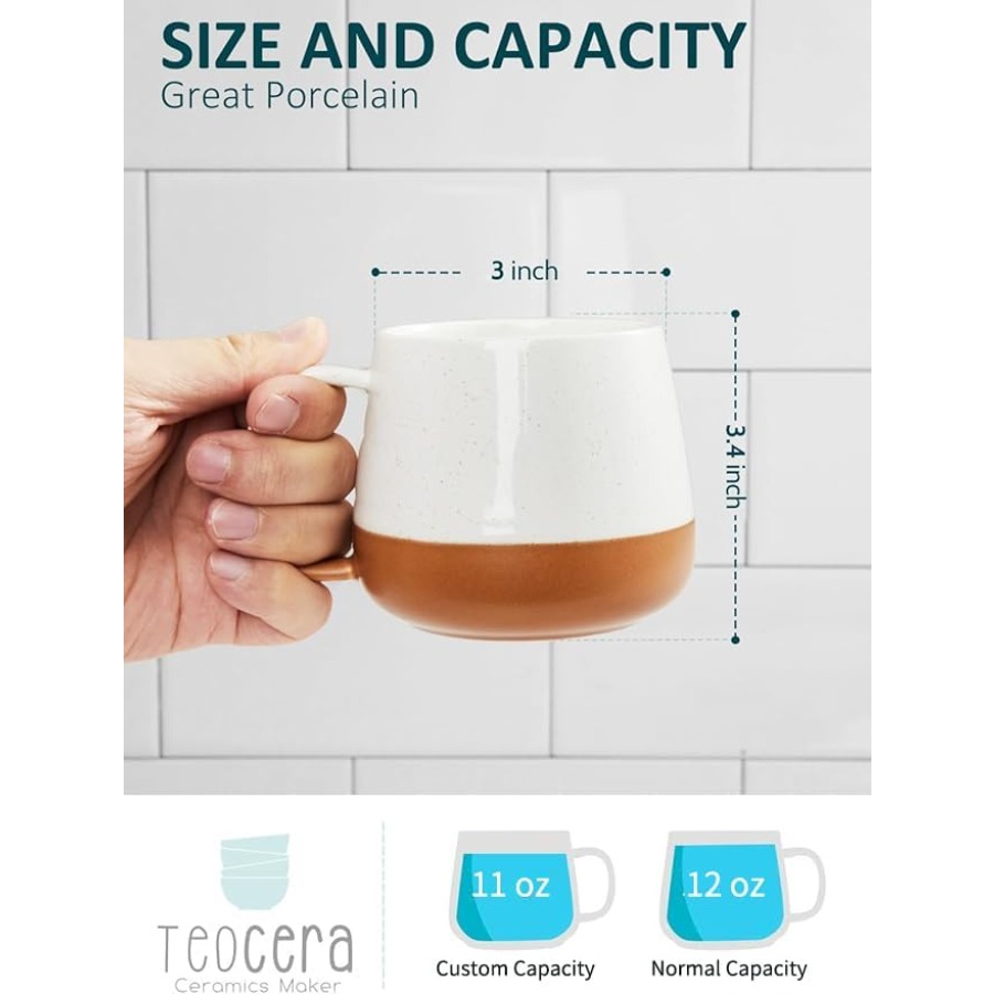 Ceramic Coffee Mug Set of 4 -  - Coffee Tea Or review and price