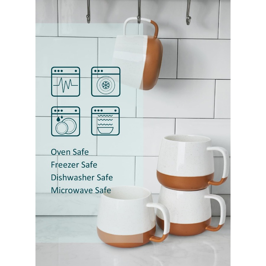 Ceramic Coffee Mug Set of 4 -  - Coffee Tea Or review and price