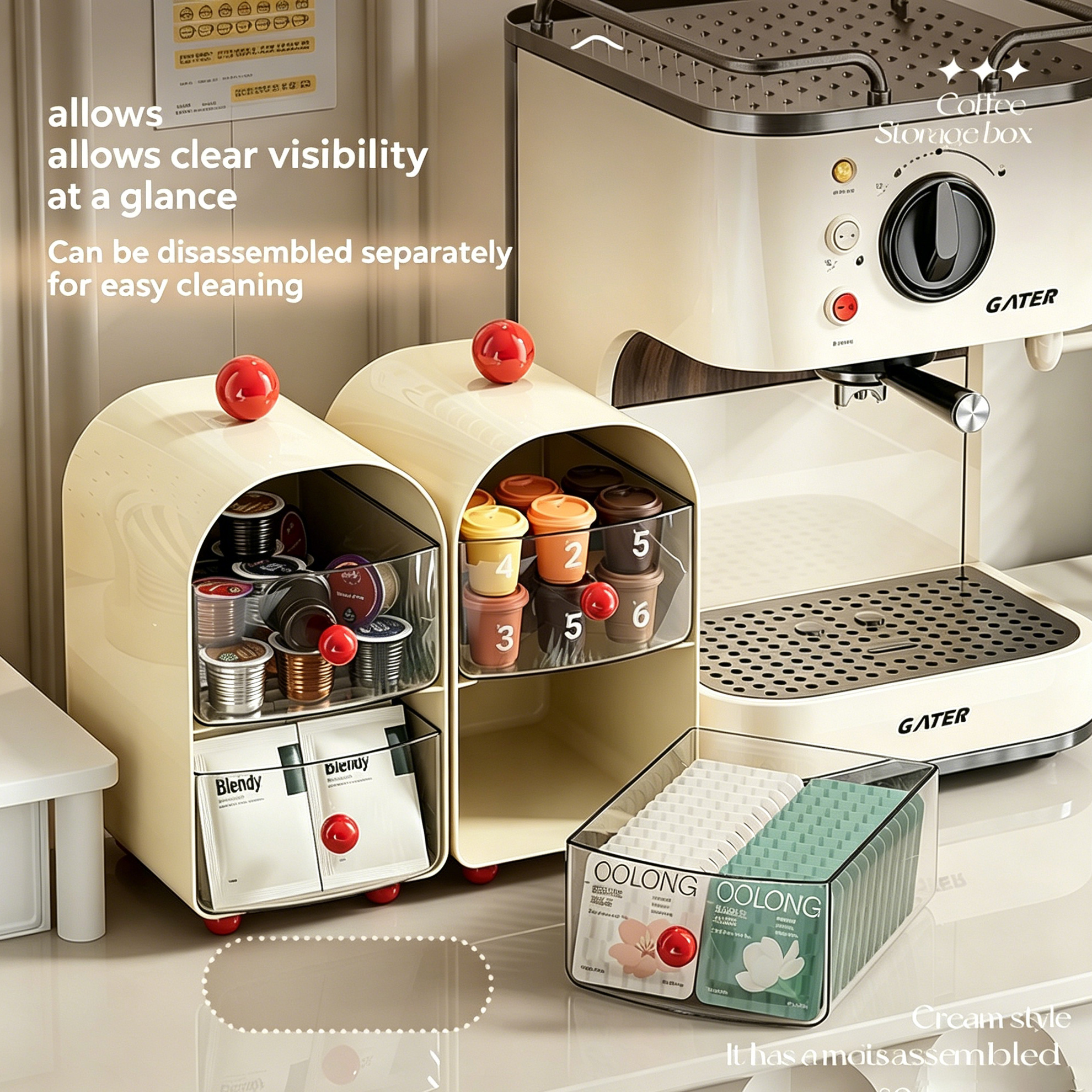 Creamy Coffee Capsule Organize - Coffee Tea Bags review and price