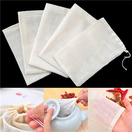 1pc/10Pcs Cotton Tea Bags Musl - Coffee Tea Garden review and price