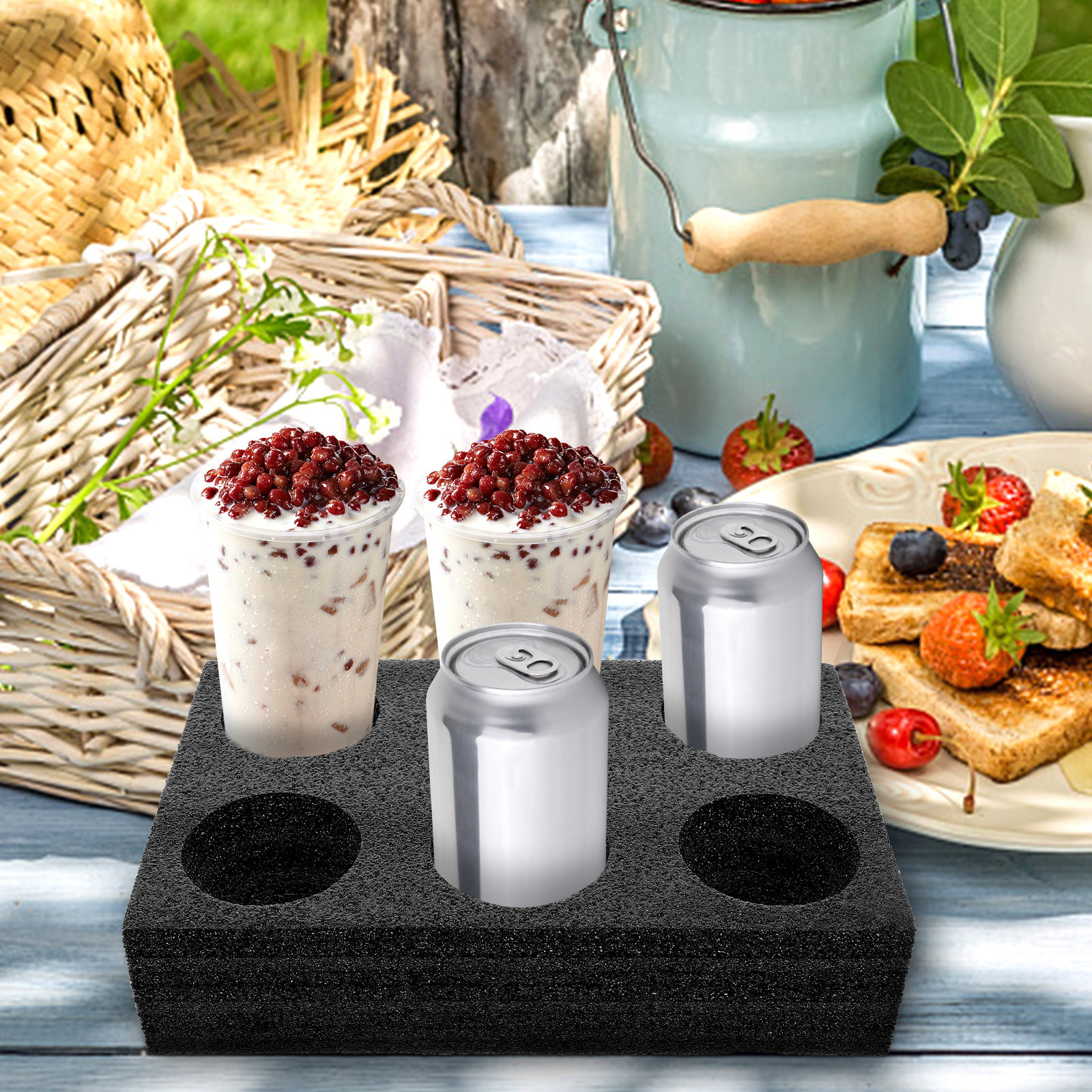 6-Hole Beverage Cup Holder Por - Coffee Tea Cup review and price